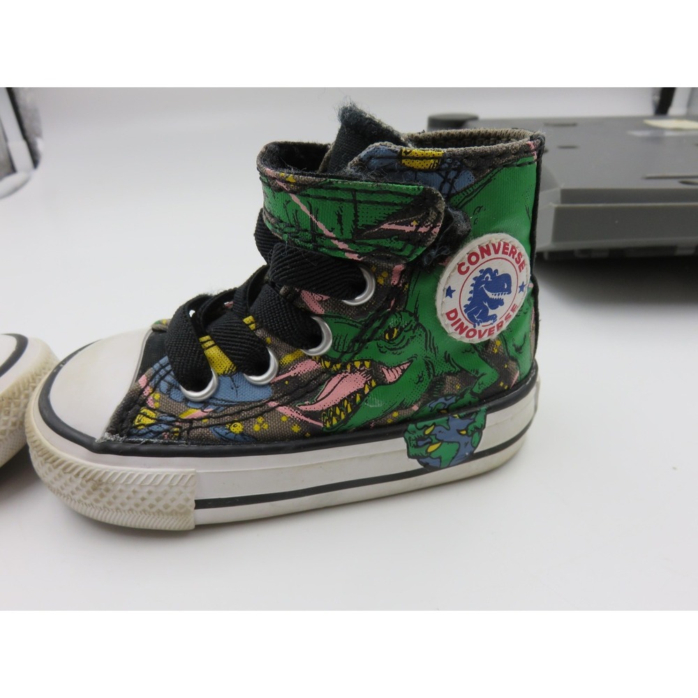 Converse Dinoverse Chuck‎ Taylor All Star Shoes Infant Sz 3 Dinosaur Space HiTop - Picture 7 of 10